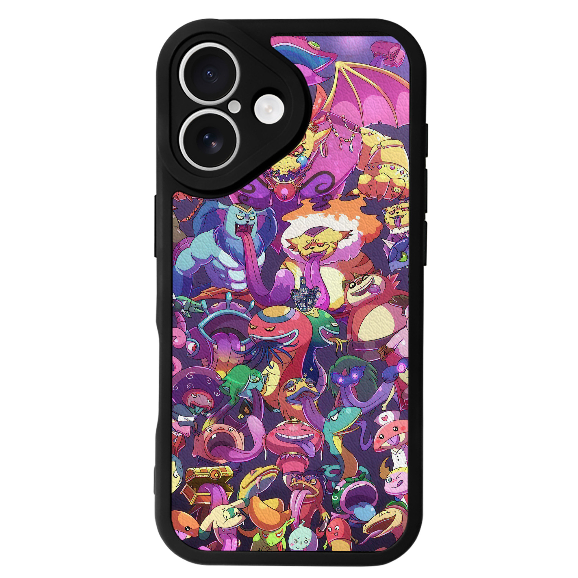 （画像用） 妖怪ウォッチ Yo-kai Watch 【iPhone 16シリーズ対応】シリコンスマホケース（レザー調） 材質：シリコン